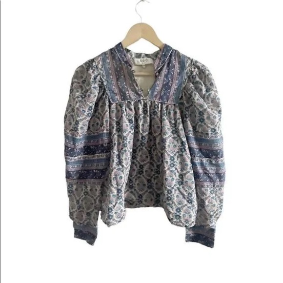 SEA New York Verbena Floral-print Fil Coupé Cotton-blend Voile Blouse - Picture 4 of 5